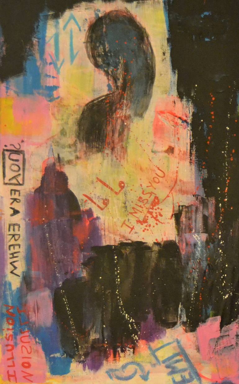 Original Abstract Expressionism Abstract Painting by Lee Clement