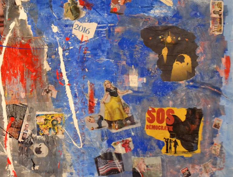 Original Street Art Abstract Painting by Lee Clement