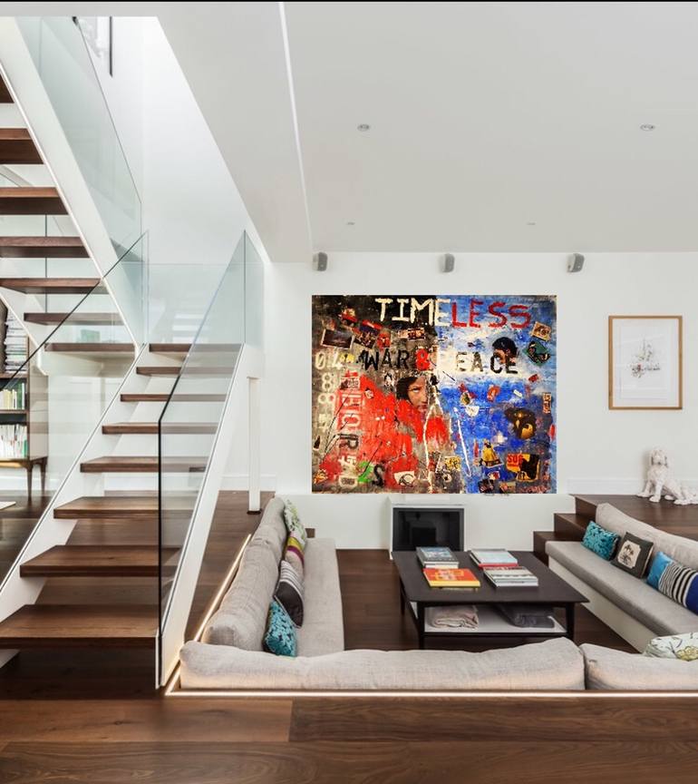 Original Street Art Abstract Painting by Lee Clement