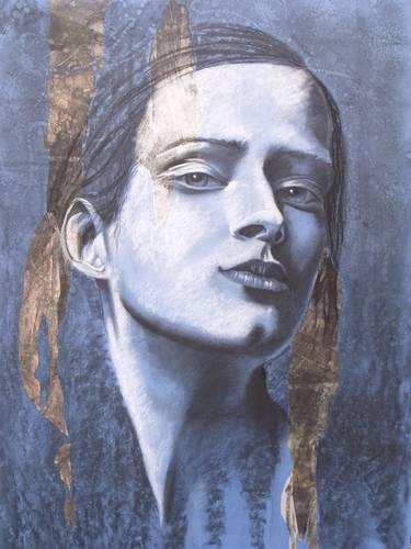 Print of Portraiture Portrait Drawings by christelle fontenoy