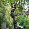 FromSide - Corten steel, outdoor sculpture, garden, empowerment, uplifting, goddess, contemporary, figurative abstract