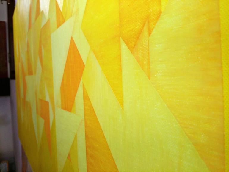 Original Abstract Geometric Painting by Vincent Glo