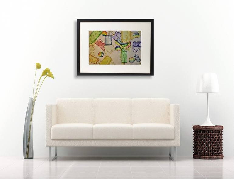 Original Cubism Abstract Painting by Terry Cornelius
