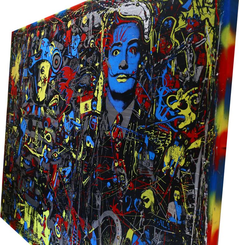 Original Abstract Pop Culture/Celebrity Painting by Devon Almarinez