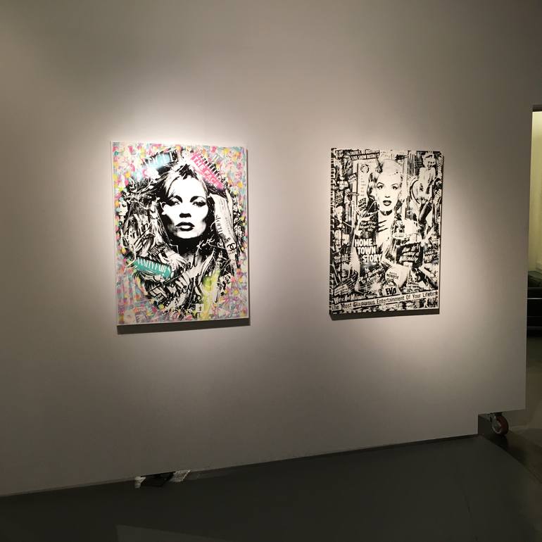 Original Abstract Pop Culture/Celebrity Painting by Devon Almarinez