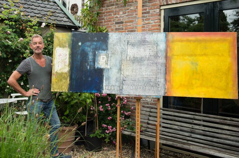 Original Abstract World Culture Painting by Arris Tijsseling