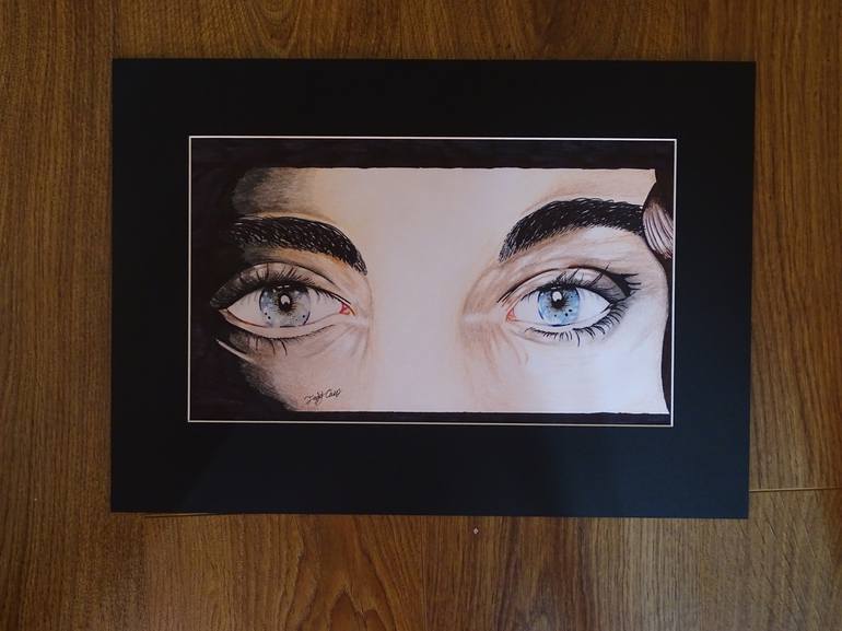 Eye Contact Drawing by Todd Mpeli | Saatchi Art