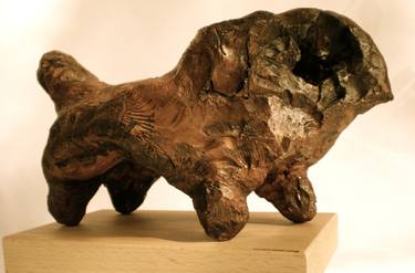 Bison in wood thumb