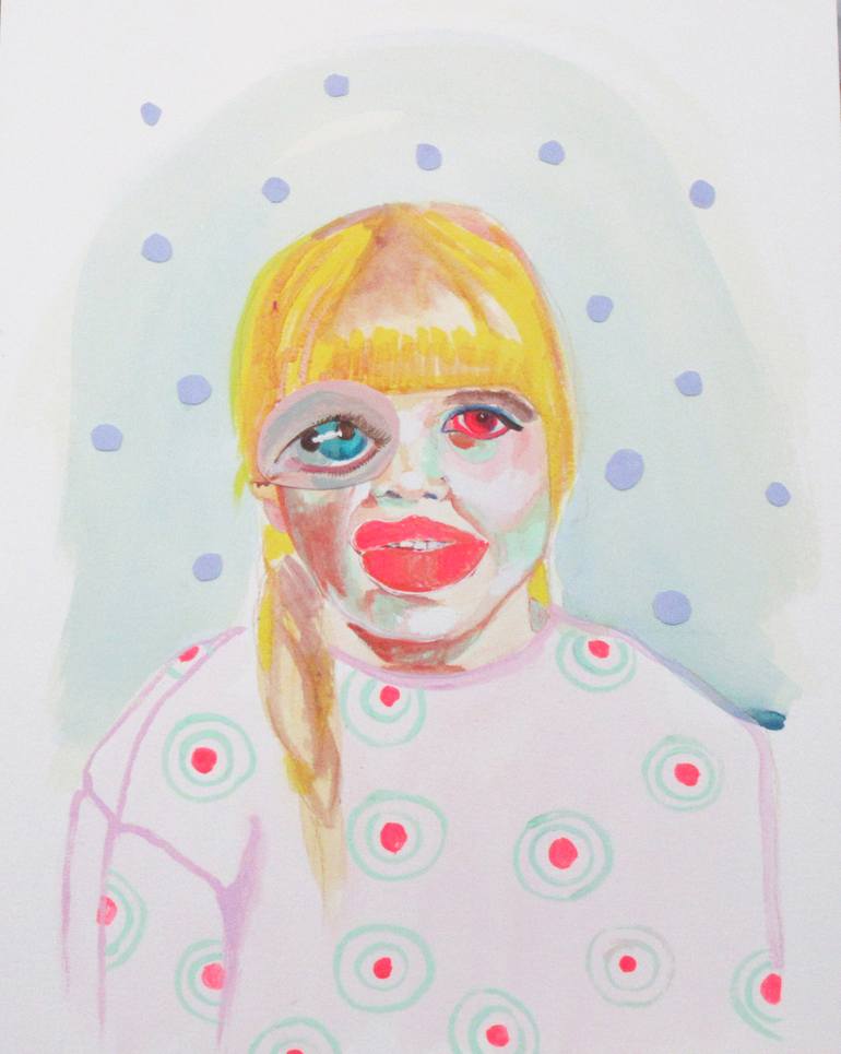 Polkadot Drawing by Stephanie Locas | Saatchi Art