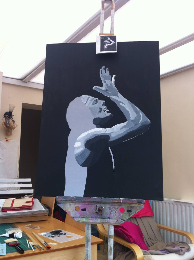 Original Portraiture Performing Arts Painting by Charlotte Moore