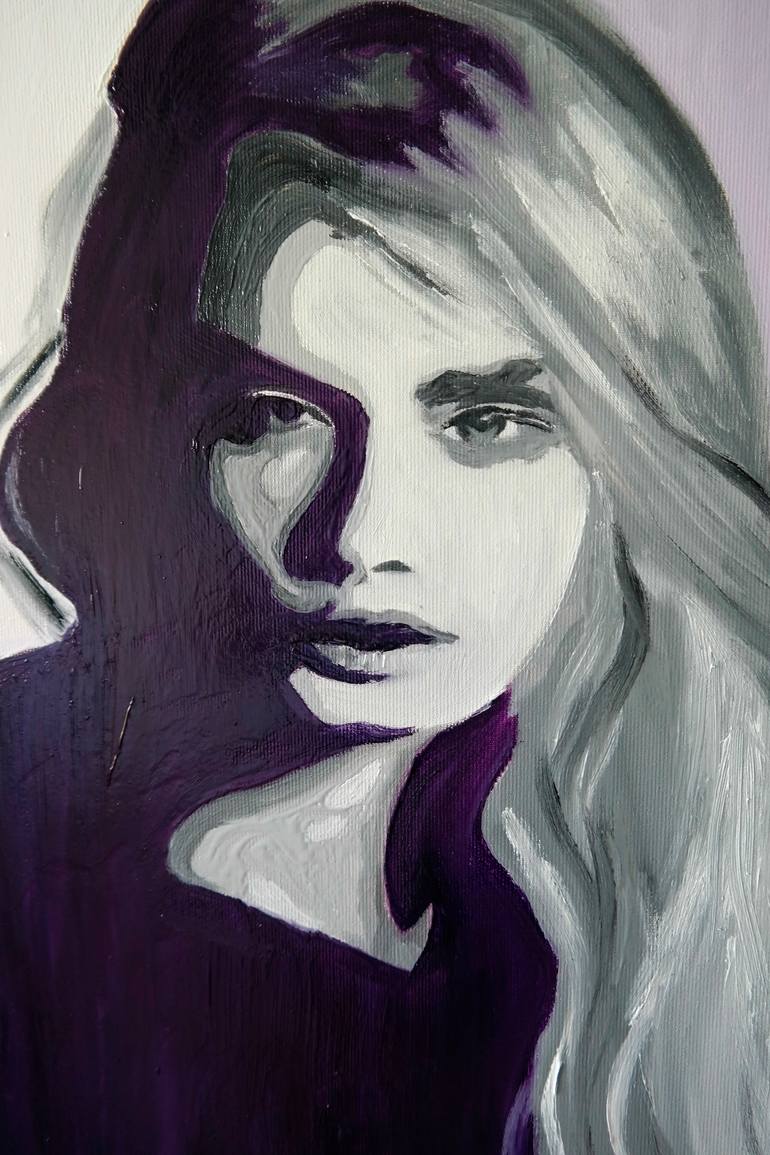 Original Modernism People Painting by Andreea Oprisan