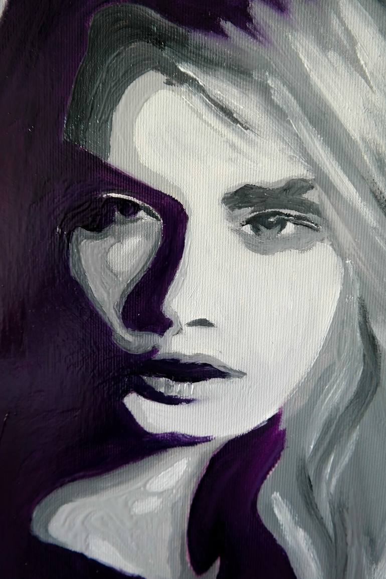 Original Modernism People Painting by Andreea Oprisan