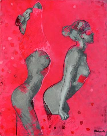 Print of Expressionism Nude Paintings by Yuliia Poliakova