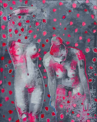 Print of Abstract Erotic Paintings by Yuliia Poliakova