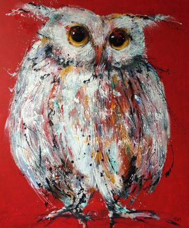 Original Abstract Animal Paintings by kathalijne hes