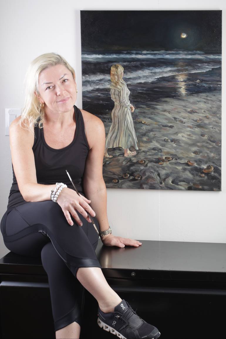 Original Figurative Water Painting by Marianna Foster
