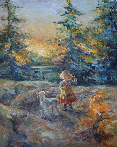 Print of Impressionism Kids Paintings by Marianna Foster