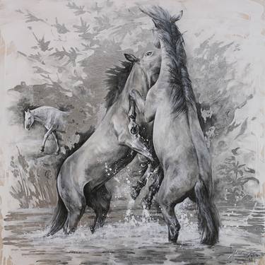 Original Figurative Animal Drawings by Marianna Foster