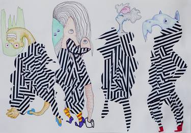 Original Dada Fashion Collage by Jorge Mansilla