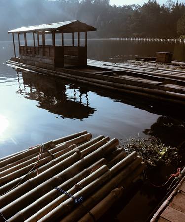 bamboo boat on the lake - Limited Edition of 5 thumb