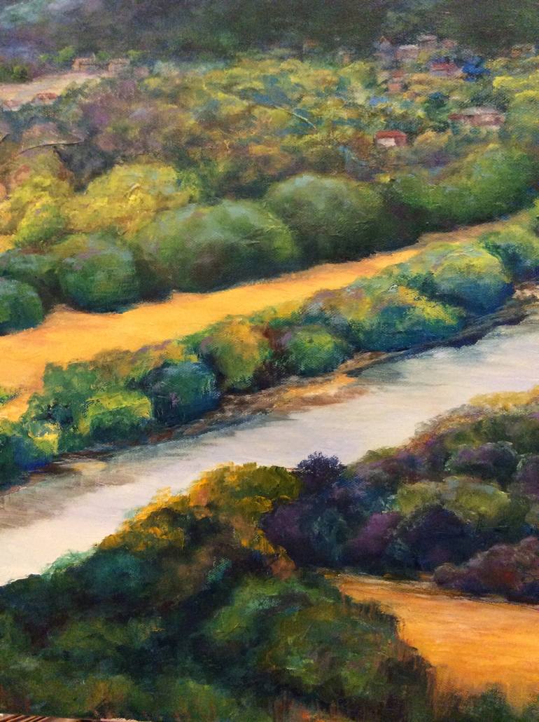 Original Impressionism Landscape Painting by Justine Godown