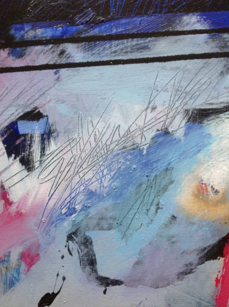 Original Abstract Expressionism Abstract Painting by Joyeux Catherine