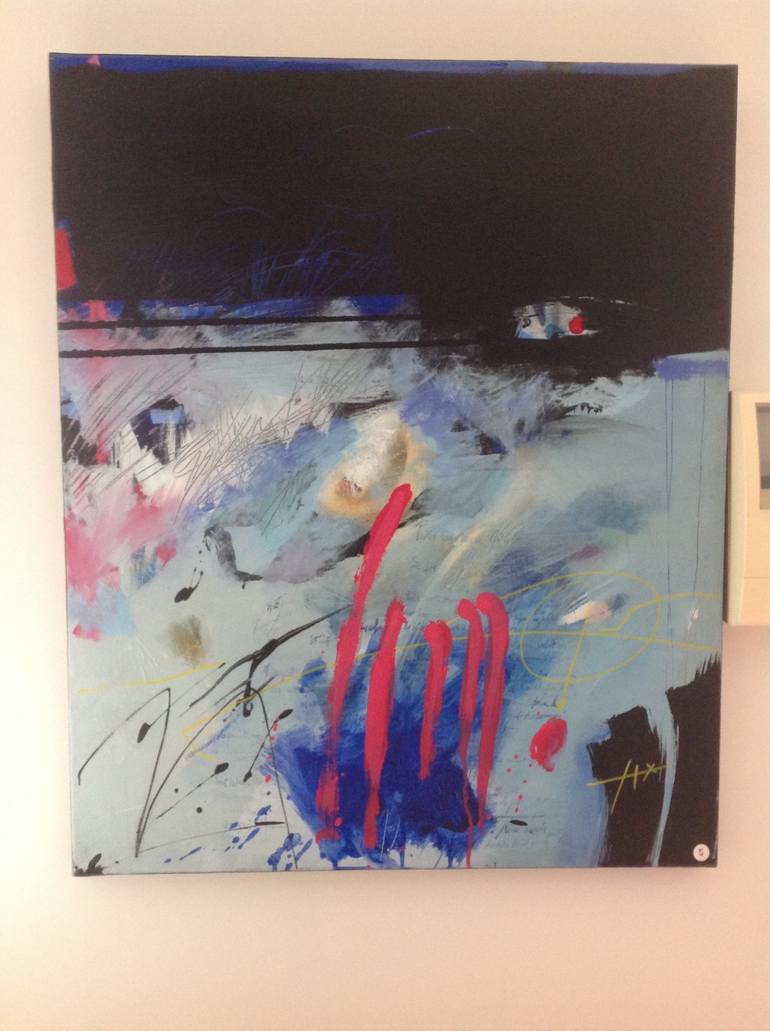 Original Abstract Expressionism Abstract Painting by Joyeux Catherine
