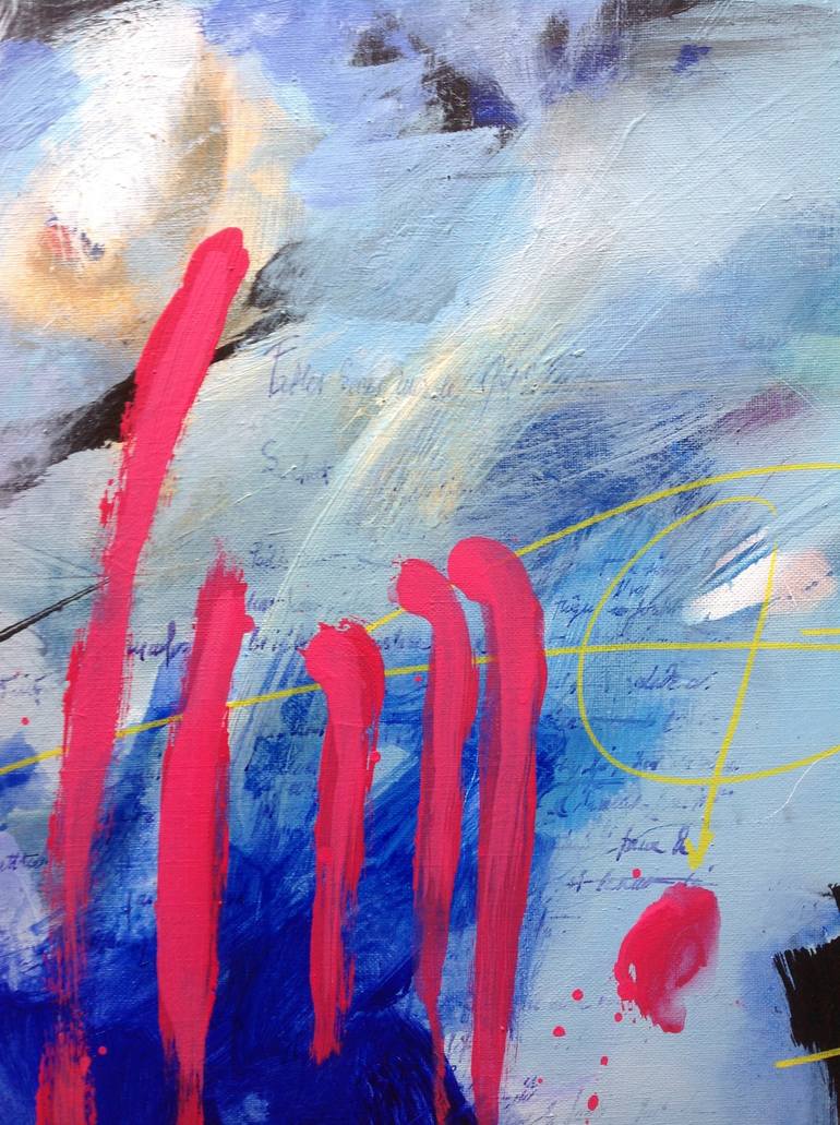 Original Abstract Expressionism Abstract Painting by Joyeux Catherine
