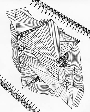 Original Minimalism Geometric Drawings by Shira Espo
