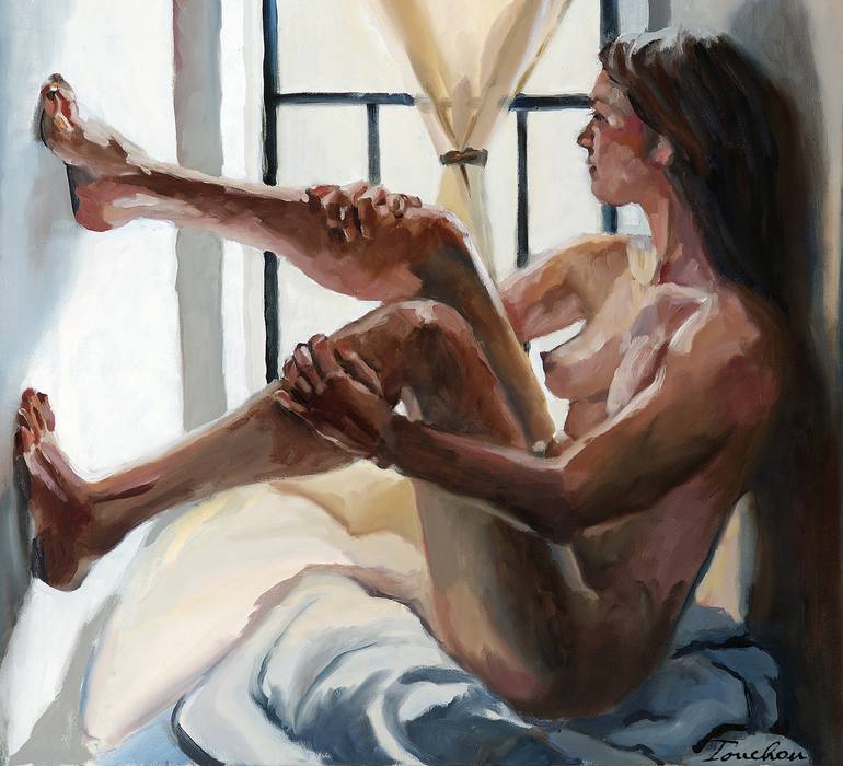 Original Nude Painting by Ouida Touchon