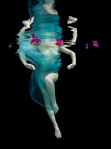 Dancing Flowers - underwater photograph - print on aluminum thumb