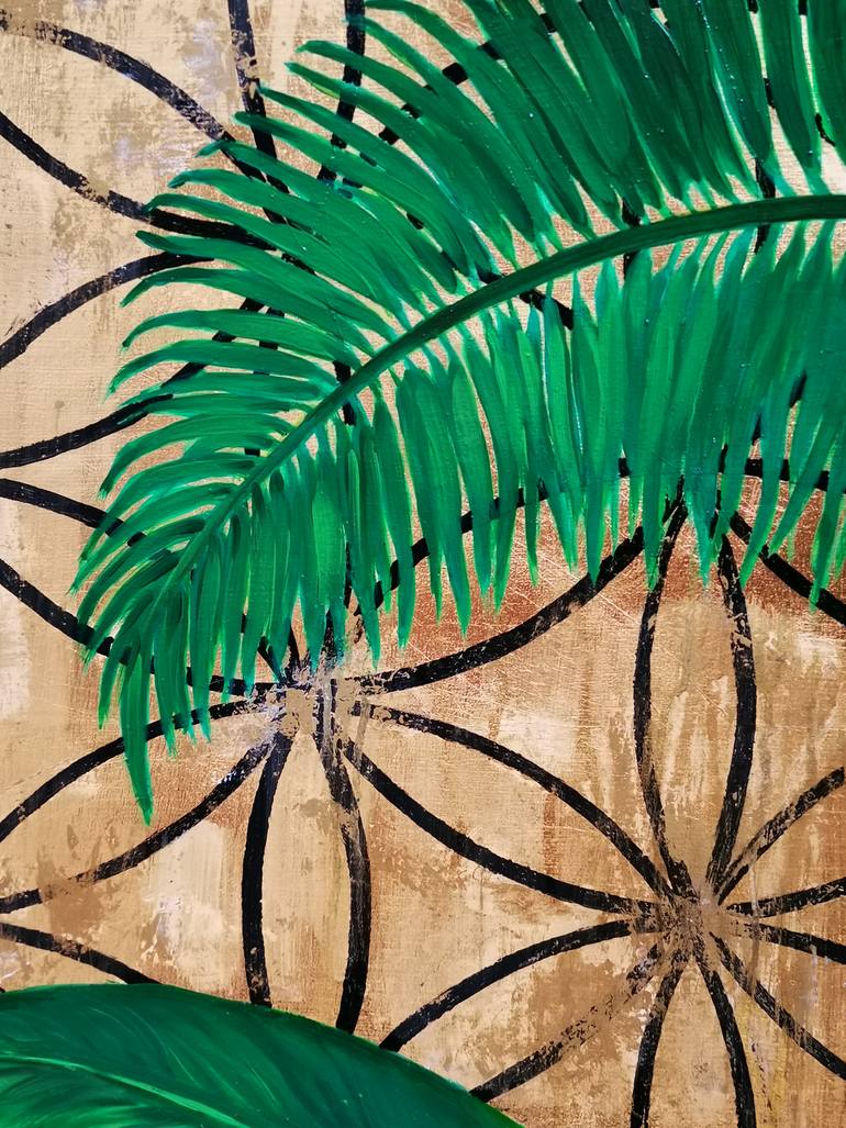 Original Art Deco Botanic Painting by Minciu Adela