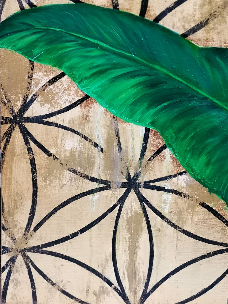 Original Art Deco Botanic Painting by Minciu Adela