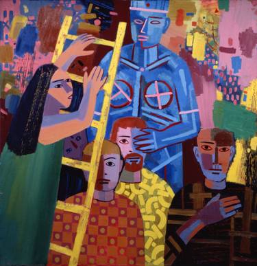 Print of Art Deco People Paintings by Sergey Dronov