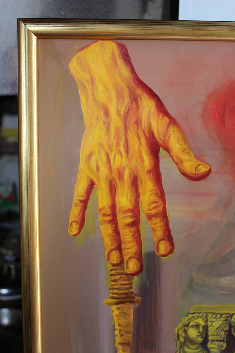 Original Expressionism Religion Painting by Sergey Dronov