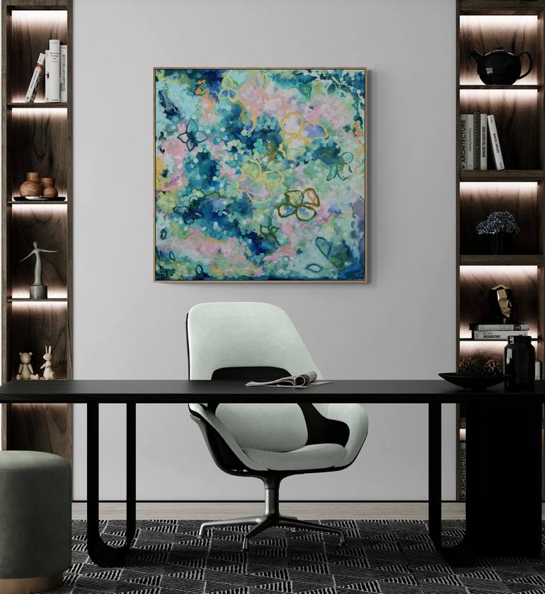 Original Abstract Expressionism Abstract Painting by Karen Goddard