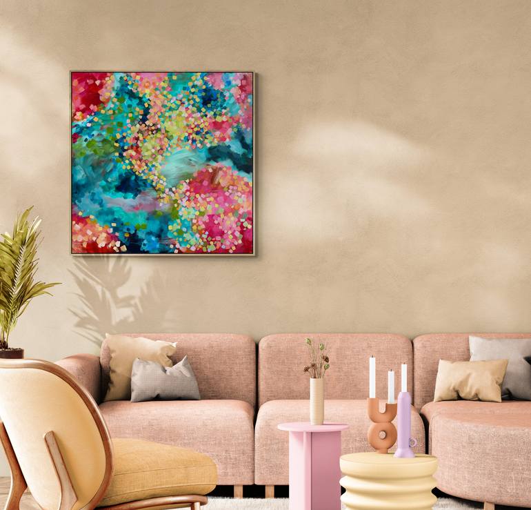 Original Abstract Expressionism Abstract Painting by Karen Goddard
