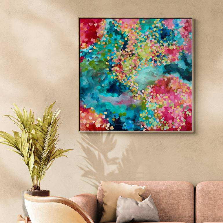 Original Abstract Expressionism Abstract Painting by Karen Goddard