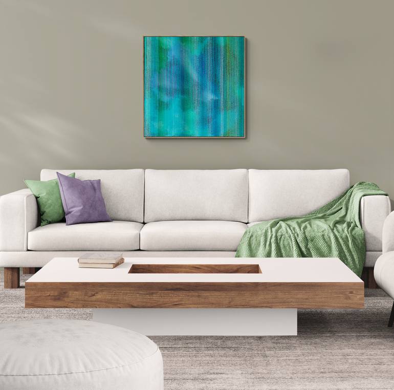 Original Abstract Expressionism Abstract Painting by Karen Goddard