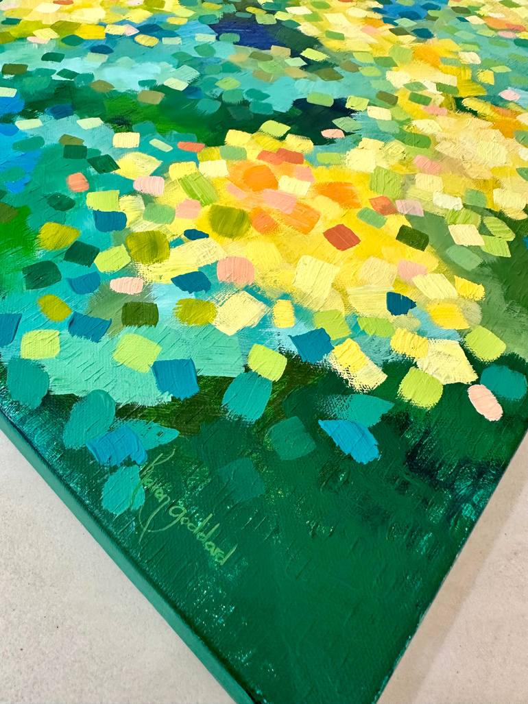 Original Abstract Expressionism Abstract Painting by Karen Goddard