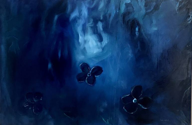 Original Abstract Water Painting by Karen Goddard