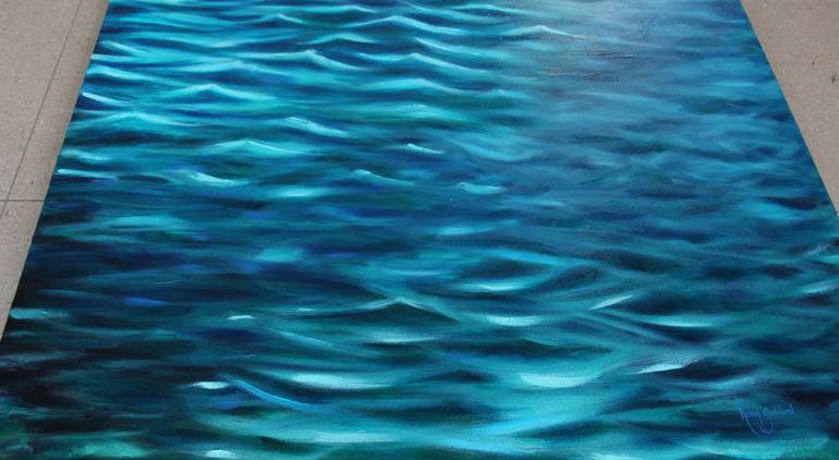 Original Abstract Water Painting by Karen Goddard