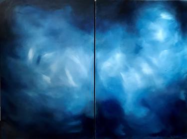 Print of Abstract Water Paintings by Karen Goddard