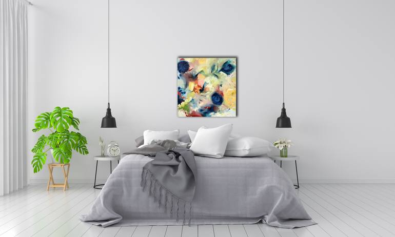 Original Abstract Botanic Painting by Karen Goddard