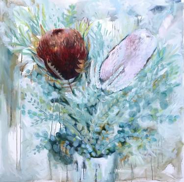 Original Abstract Floral Paintings by Karen Goddard