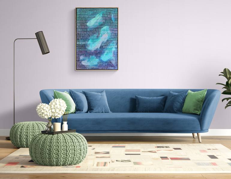 Original Abstract Expressionism Abstract Painting by Karen Goddard