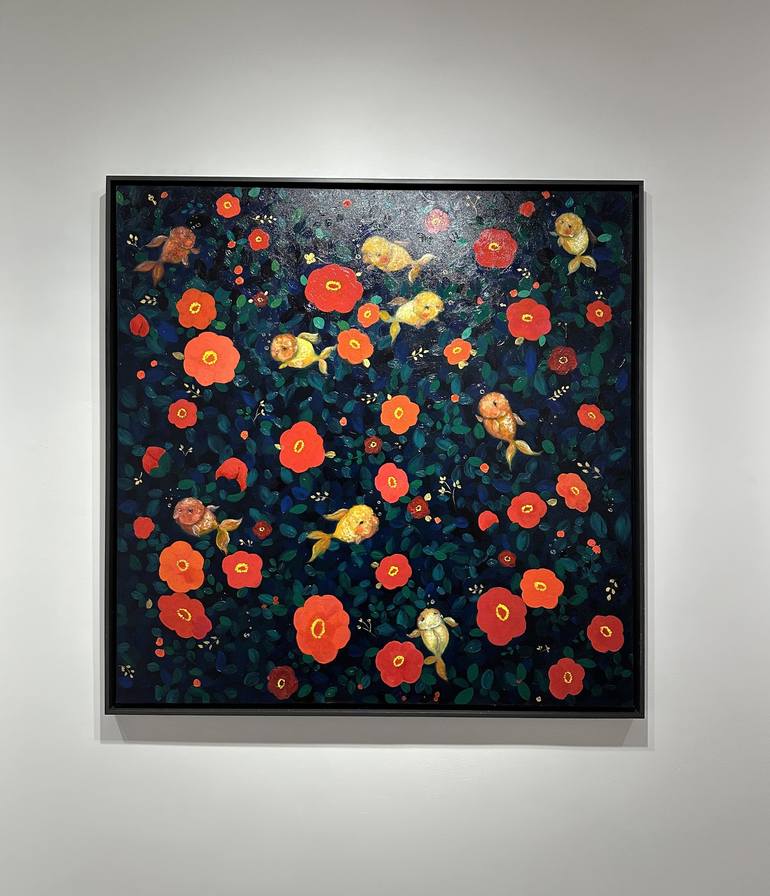 Original Abstract Fantasy Painting by Eury Kim