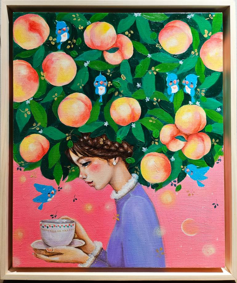 Original Pop Art Fantasy Painting by Eury Kim