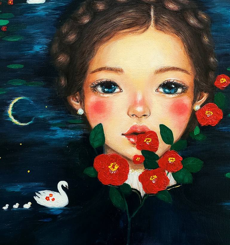 Original Pop Art Fantasy Painting by Eury Kim