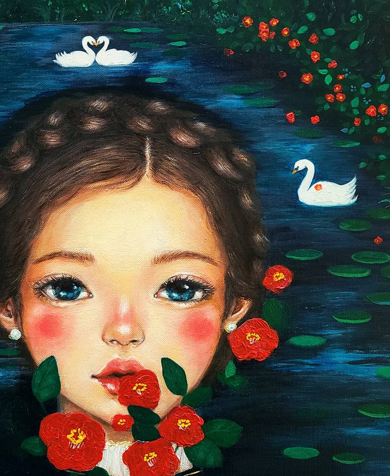 Original Pop Art Fantasy Painting by Eury Kim